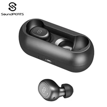 SoundPEATS TWS Bluetooth 5.0 Kulaklık Kulak kablosuz kulaklık Stereo Bas Ses Mini Gerçek kablosuz Bluetooth kulaklıklar(China)