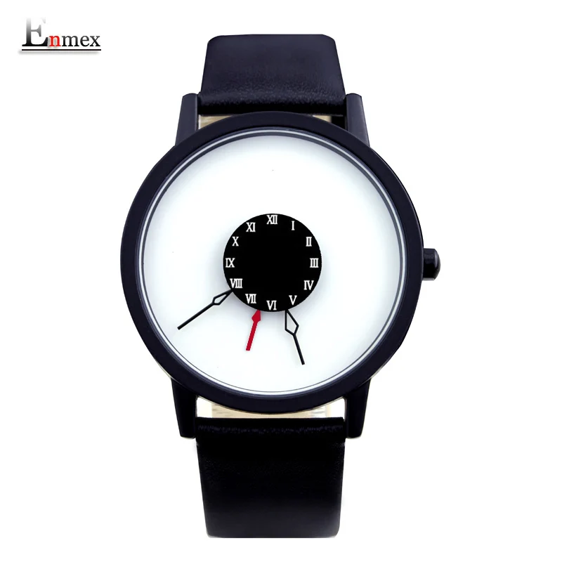 Prix pour 2016 hommes cadeau enmex brève conception la tête en bas creative main unique design pour jeunes de mode unique quartz montres Prix pour 2016 hommes cadeau enmex brève conception la tête en bas creative main unique design pour jeunes de mode unique quartz montres