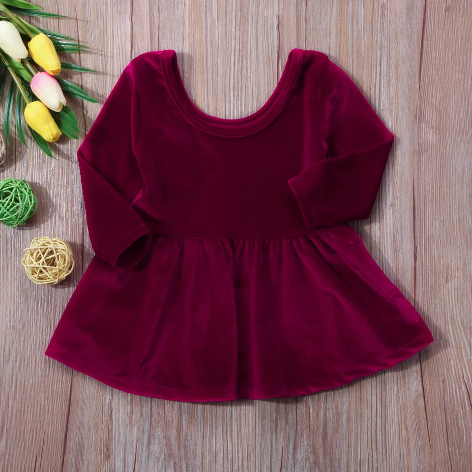 velvet christmas dress baby