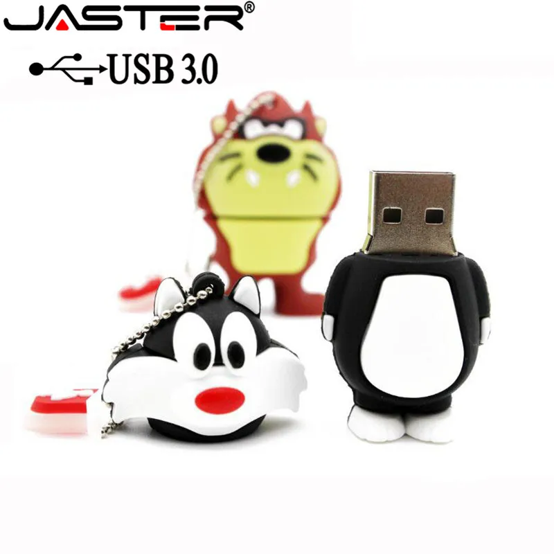 JASTER USB 3,0 емкость милый жук Банни Флешка мультфильм кролик карта памяти Животные ручка-накопитель 4 ГБ 8 ГБ 16 ГБ 32 ГБ 64 ГБ подарок