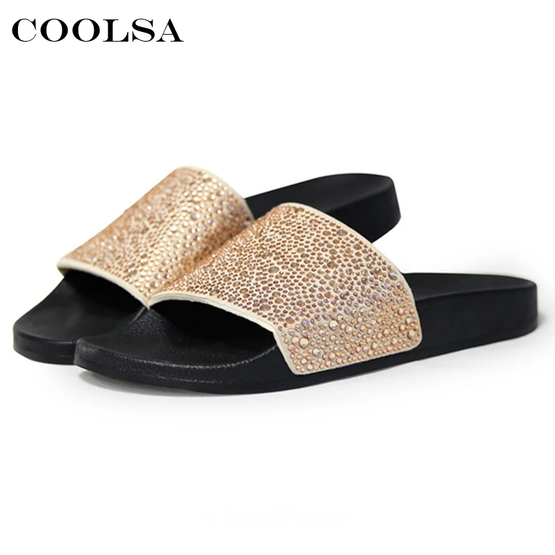 rhinestone slides for women