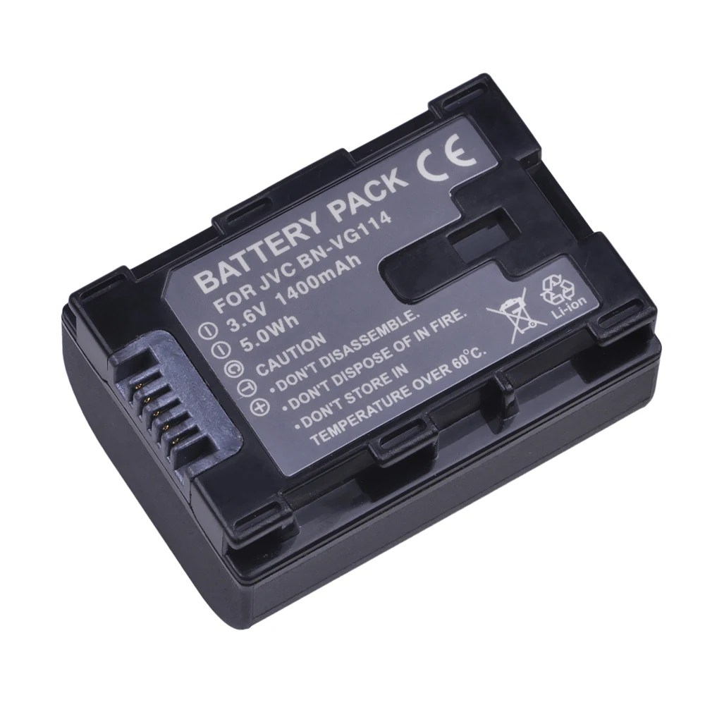 Bateria + Carregador Usb para Jvc Câmera Duplo bn Gz-e10 Gz-e100 Gz-e15 Gz-e200 Gz-e205 Gz-e208 Bn-vg107 Bn-vg121 3 pc Bn-vg114 Vg114 - Image 2