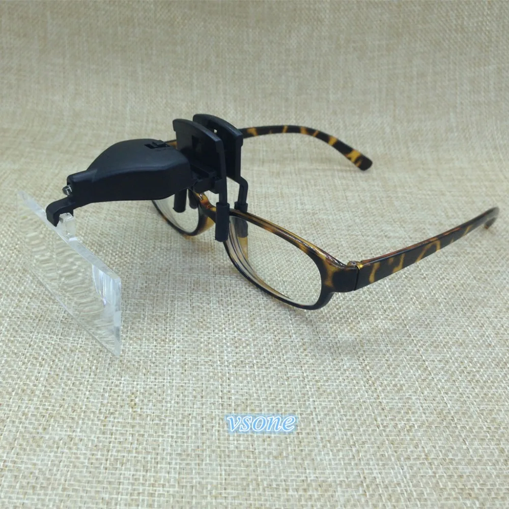 

3 Lens Clip-On 1.5X 2.5X 3.5X 3D Reading LED Lights Magnifying Glass Eye Magnifier Watch Repair Oculos helping hands soldering