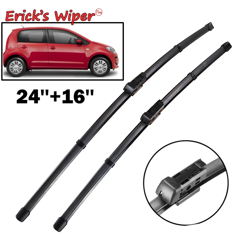 

Erick's Wiper LHD Front Wiper Blades For VW UP 2011 Onwards Seat MII Seat Toledo Windshield Windscreen Front Window 24"+16"