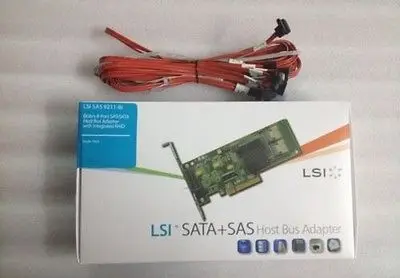 NewCable + LSI SAS 9211-8i 6 Гбит 8 Порта SAS/SATA PCI-e 8-портовый RAID Управления # xh01