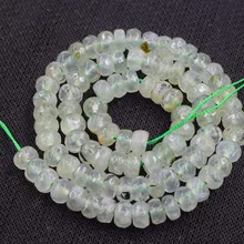 Свободные бусины зеленый прехнит roundel Граненый 8*4 мм 1" для DIY ювелирных изделий FPPJ бусины натуральный драгоценный камень