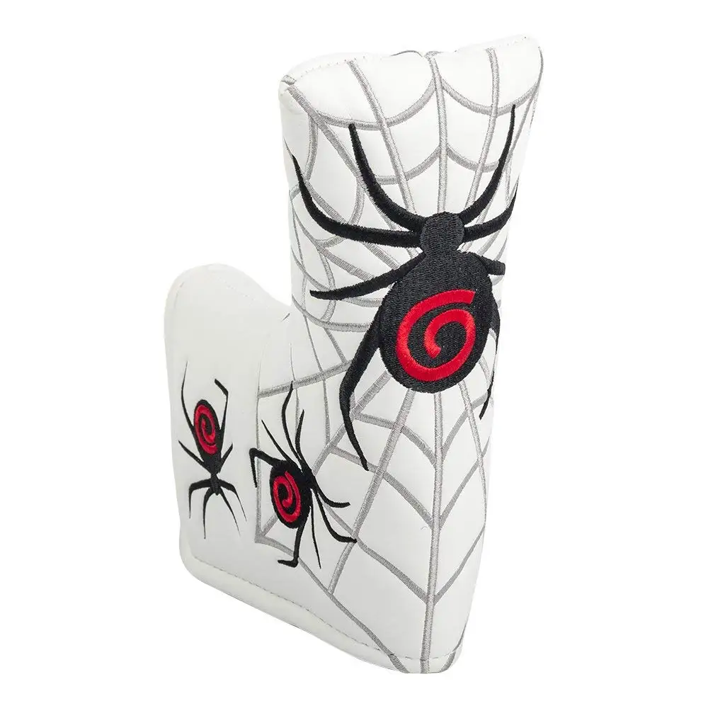 Spider Embroidery Golf Putter Headcover PU Leather Putter Club Protect Cover for Blade 4Colors15