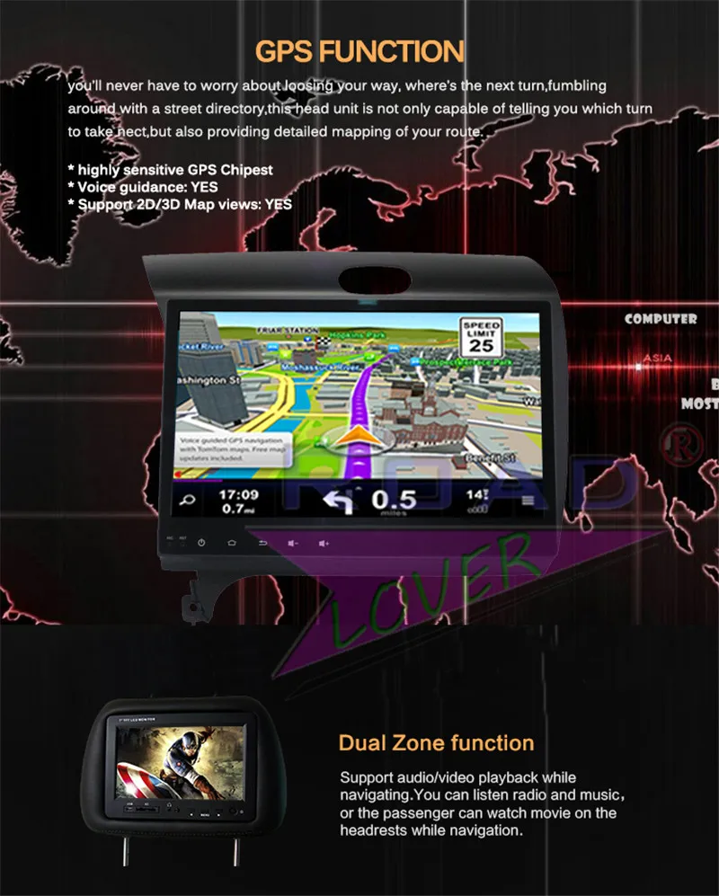 Excellent Roadlover Android 8.1 Car Multimedia Autoradio Player For KIA K3 2013 2014 2015 2016 Stereo GPS Navigation Magnitol 2 Din NO DVD 19