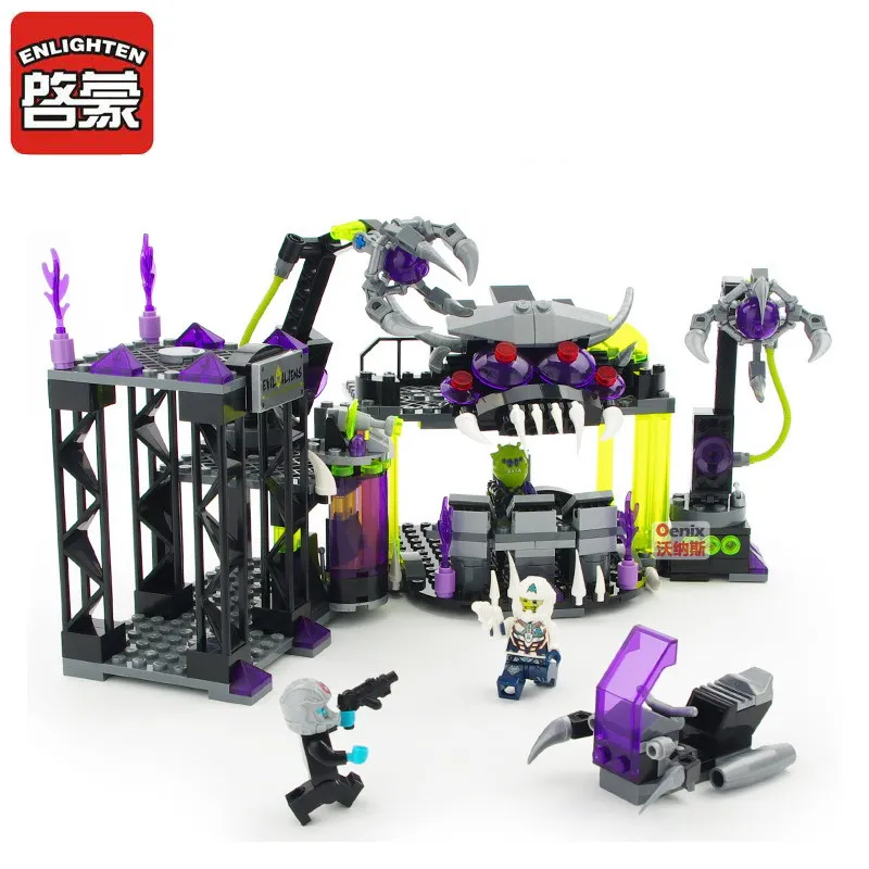 

ENLIGHTEN 1613 Space Adventure Villains Alliance Base Figure Blocks Compatible Legoe Construction Building Toys For Children