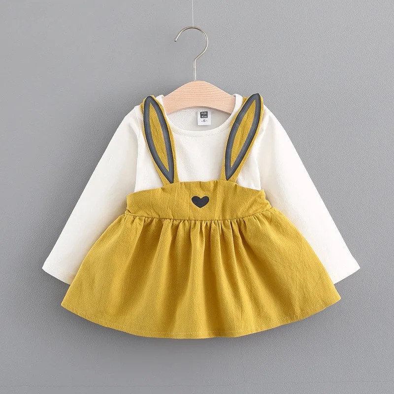 

Hurave Casual Baby Girl Patchwork Dress Criss-Cross Toddler Dresses Clothing