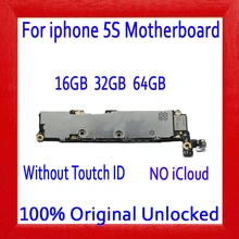 16 ГБ 32 ГБ 64 ГБ для iphone 5S материнская плата без сенсорного ID, 100% Оригинал разблокирован для iphone 5S материнская плата с системой IOS
