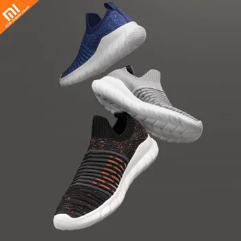 

3 color original xiaomi mijia flying woven walking shoes shockproof lightweight comfortable breathable men's casual shoes smart