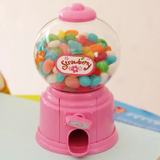 Розовый 10 шт много большие Размеры Свадьба Baby Shower сувениры и подарки коробки Пластик конфеты распределитель gumball машины - Цвет: Розовый