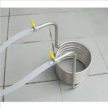 

Beer Brew Stainless Steel Coil Tube Heat Exchanger homebrew wort chiller 5 meter length