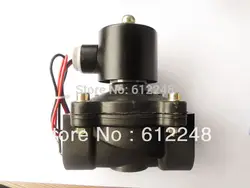 DN25 инженерный пластик Электрический электромагнитный клапан, вода масло клапан, электромагнитный клапан 1 "DC24V N/C