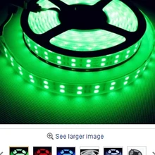 Смешайте с двойным рядом камней Водонепроницаемый DC12V SMD 5050 Светодиодные ленты 120 шт./м 28,8 Вт/м IP65