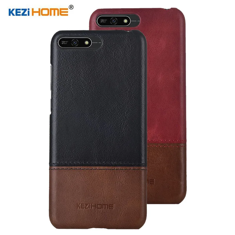 

For Huawei Y6 2018 Case Phone Back Cover Protection Shell Genuine leather Case For Huawei Honor 7A 7 A Cover Case Fundas Capa