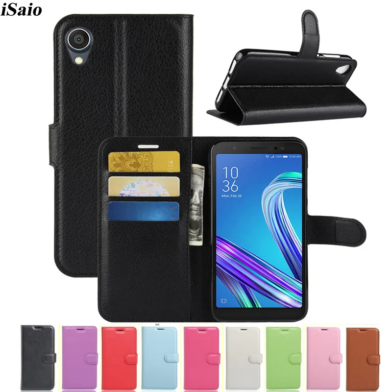 Чехол книжка для Asus ZenFone Live L1 ZA550KL 5 кожаный чехол бумажник ASUS ZA ZA550 550 550KL KL X00RD