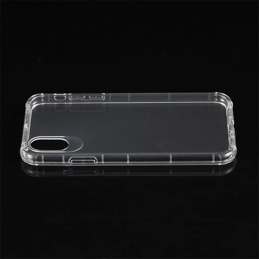 

10pcs Soft TPU Edge Transparent Phone Back Cases Shell Protective Cover For iPhone X