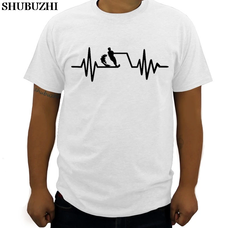 

drop shipping Water ski shubuzhi men t-shirt hot sale fashion summer brand cotton 100% casual t shirt big size 3XL sbz5656