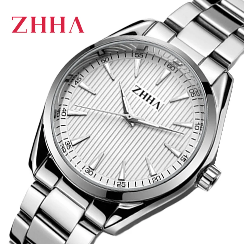 

Watch For Men Womens Watches Stainless Steel Mesh Strap Japan Quartz Movement Waterproof Women White Ladies Luxury Watch 2019