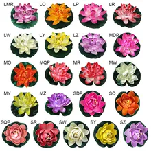 Home Garden Pond Artificial Fake Lotus Colorful Simulation Water Lily Garden Pool Plant Ornament Floating Flower Pond Tank Plant