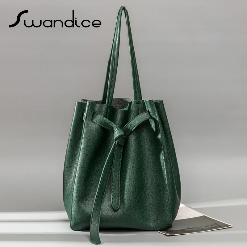 

High Quality Microfiber Leather A4 Large Capacity Belt Bucket Handbags Shoulder Tote Bags 2019 Women Female Normcore Simple Big