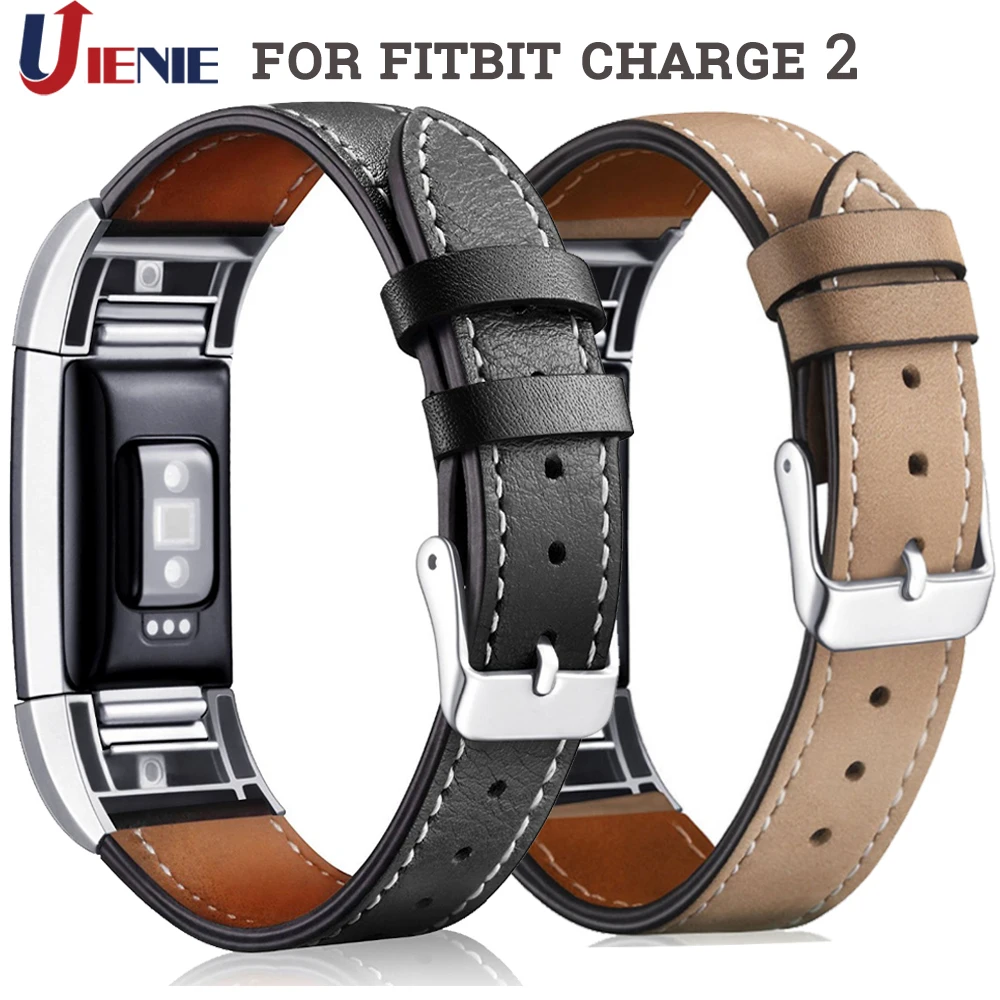 

Leather Watchband Wrist Straps for Fitbit Charge 2 Smart Bracelet Wristband Colorful Sport Replacement Watch Band Straps
