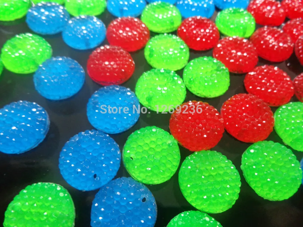 Смешанные направляющие круглые аксессуары зеленый/красный/синий цвет Пришивные