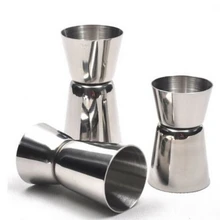 304 нержавеющая сталь мерный стакан коктейль бар меры большой металлической двойной головкой мерный стакан