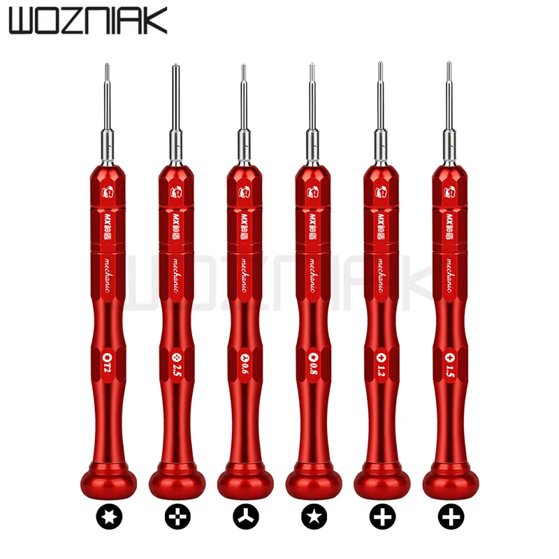 

Precision 3D Screwdriver 0.8 Torx 0.6 Y-Type 1.3 1.5 Phillips 2.5 T2 for iPhone CellPhone Non-slip metal Repair screwdrive