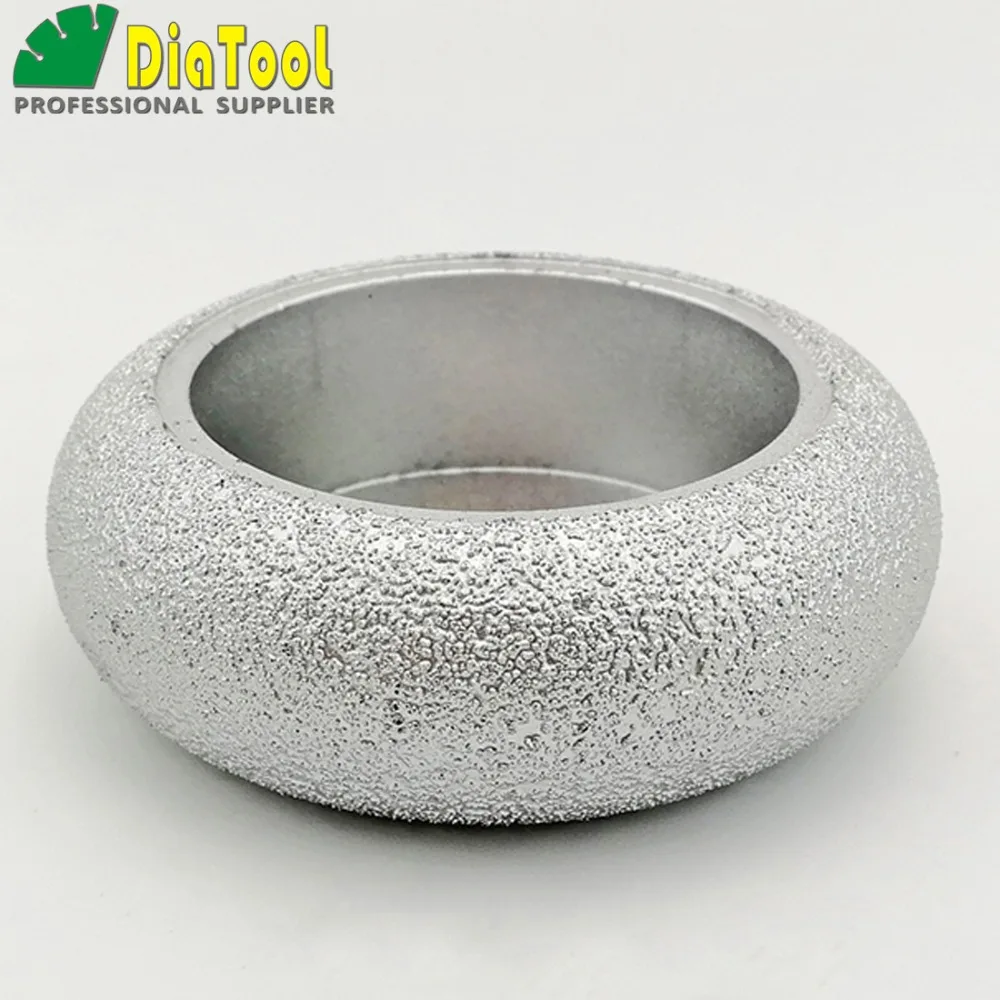 

DIATOOL Vacuum Brazed Diamond Convex grinding wheel 75mmx25MM for marble granite and quartz Profile wheel