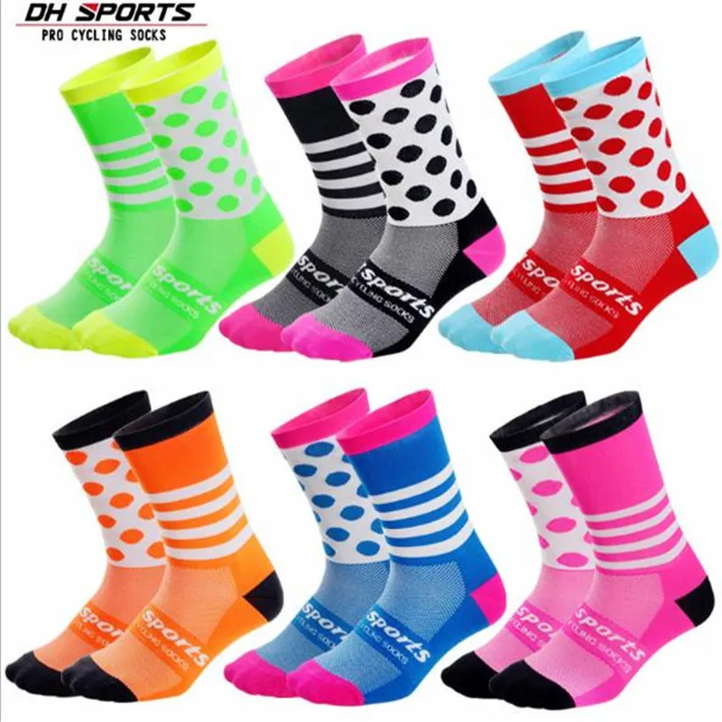 

3 Pairs/lot DH SPORTS-DH013 Cycling Socks 81% Nylon Men Women Socks Outdoor Sport Sock Fit to Size 34-39/39-45