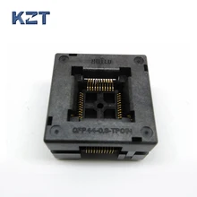 TQFP44 FQFP44 QFP44 to DIP44 Burn in Socket OTQ-44-0.8-14 Pitch 0.8mm IC Body Size 10x10mm Open Top Test Adapter qfn56 mlf56 wlcsp56 burn in socket adapter pin pitch 0 5mm ic body size 8x8mm np506 056 027 c g open top test socket