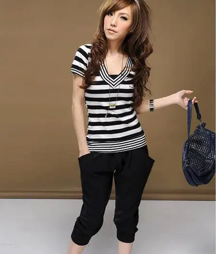 Pantalones Mujer, брендовые Капри с высокой талией, однотонные штаны, женские повседневные свободные шаровары для фитнеса, весна-лето, D941