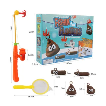 

New Creative Products Bath Toys Bathroom Water-Splashing Fishing Toys Baby Bath Salvage Feces Fishing Game Kids Water Play Toys