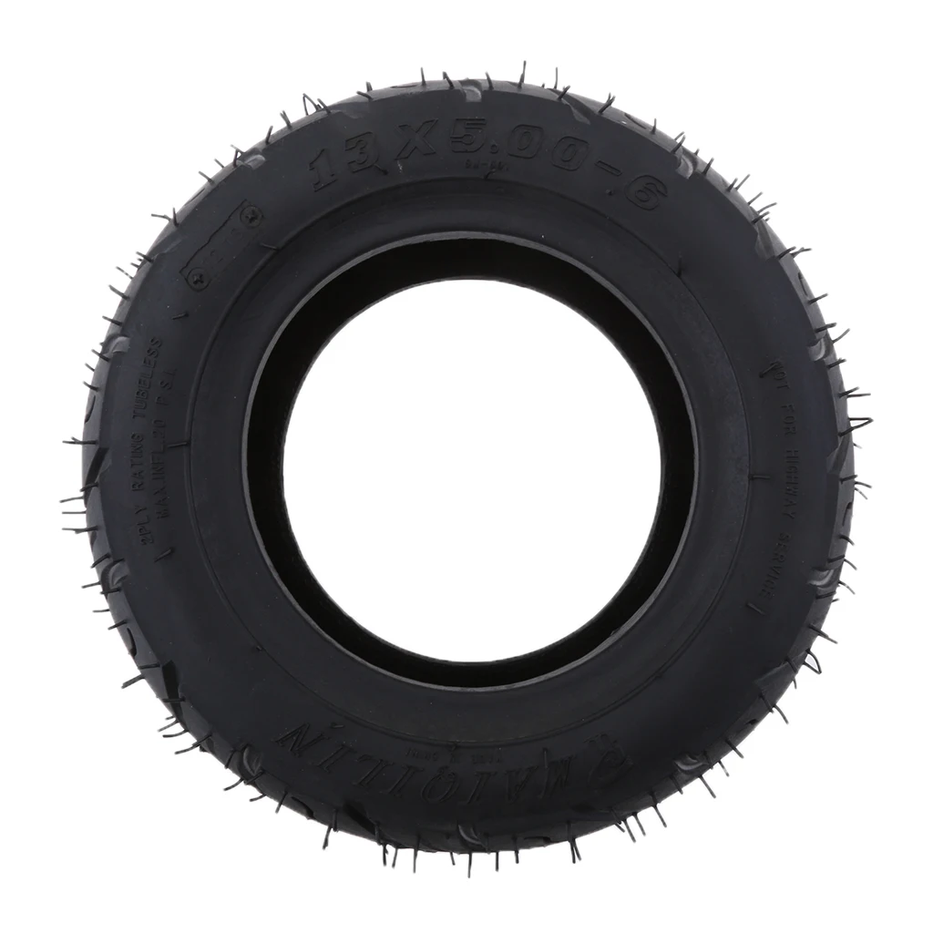 13x5.00-6 Tread Tire Tubeless for Mini Pocket Bike Scooter Go Kart ATV