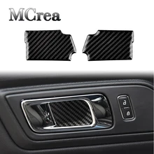Mcrea 3D наклейки для автомобиля Ford Mustang- GT500 GT 350 дверные ручки двери чаши рама из углеродного волокна автомобиля Средства для укладки волос