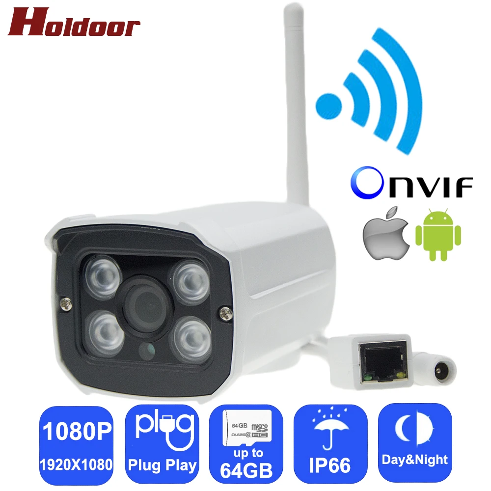 bilder für IPC Wireless IP Kamera wi-fi Full HD 1080 P Webcam Cctv Cam mit Micro-sd-kartensteckplatz Metall Haus IP66 Freien Wasserdichte bilder für IPC Wireless IP Kamera wi-fi Full HD 1080 P Webcam Cctv Cam mit Micro-sd-kartensteckplatz Metall Haus IP66 Freien Wasserdichte