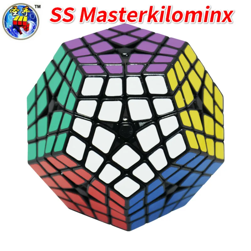 Shengshou 4x4 Megamin Master Kilominx черный скоростной куб Cubo Волшебная развивающая игрушка Прямая поставка