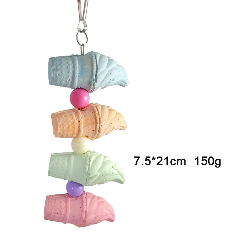 Bird Toys Pet Parrot Hamster Chewing Mineral Molar Stone Teeth Healthy Bite Resistant Tool Vogel Accessoires - Цвет: e