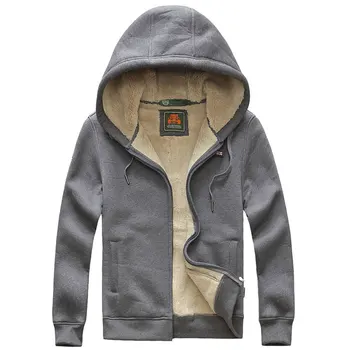 

AFS JEEP Brand men hoodies & sweatshirts casual streetwear 2018 Autumn Winter thicken fleece hoodie men jacket coat