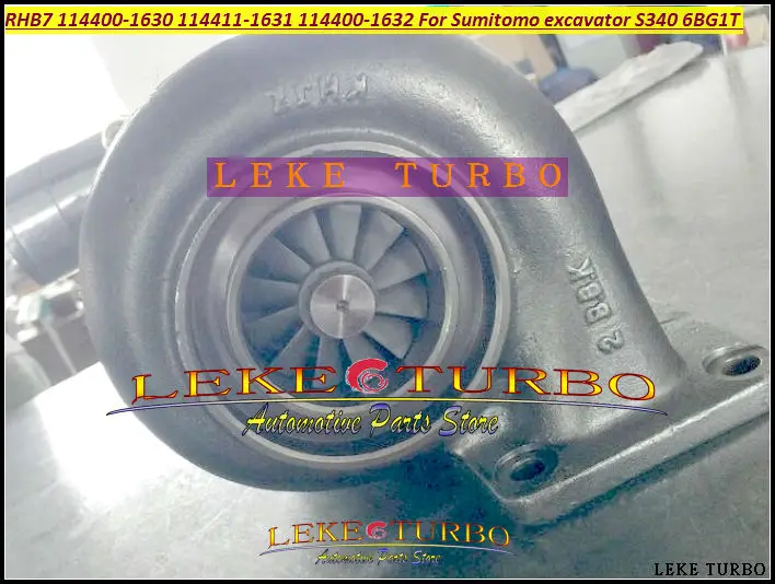 RHB7 114400-1630 114411-1631 114400-1632 Turbo Turbocharger For Sumitomo excavator S340 6BG1T (5)