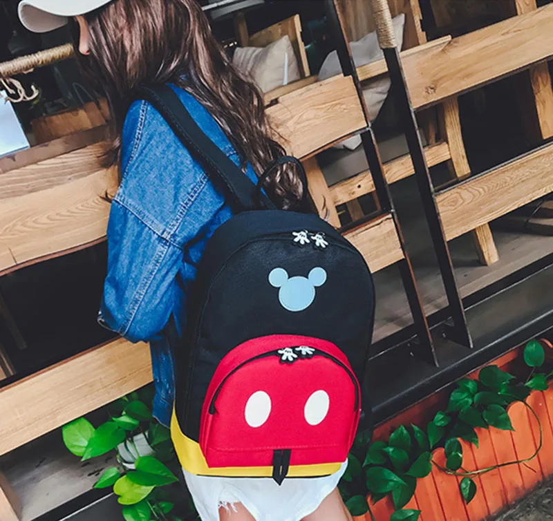 Mummy Fashion Nappy Backpack Bag Large Cartoon Women Outdoor Multifunctional Baby care Mochila Mickey Cute Dot Diaper Bag T0715 (12)