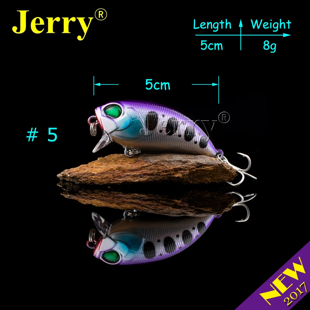 Jerry 1 шт. 5 см 8 г сверхлегкие рыболовные приманки жесткая приманка погремушка