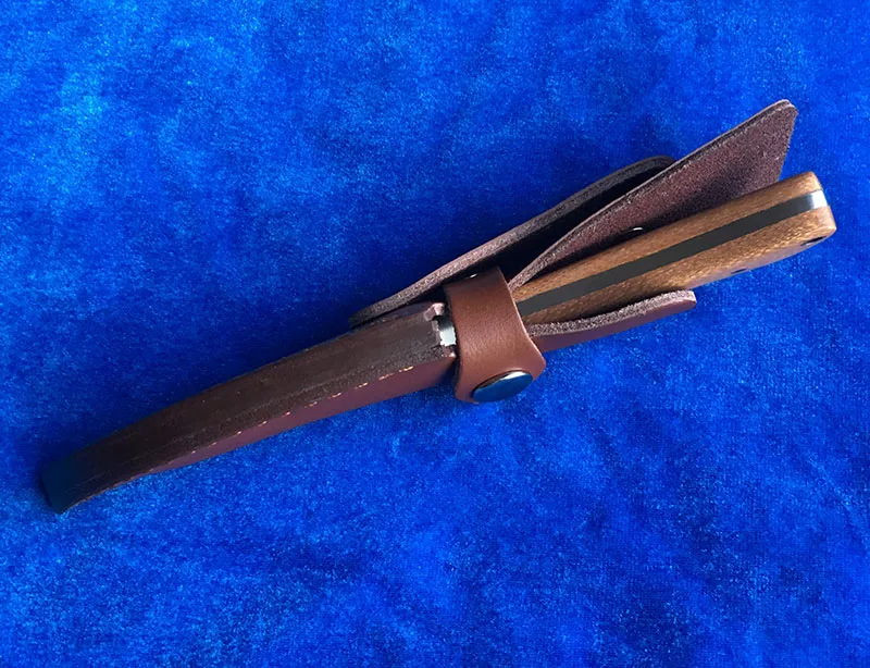 LOVOCOO 032 фиксированной 8Cr13MoV лезвие сандалового дерева ручка клапаном Складной нож Открытый Отдых на природе Охота Карманный Фруктовый Нож EDC