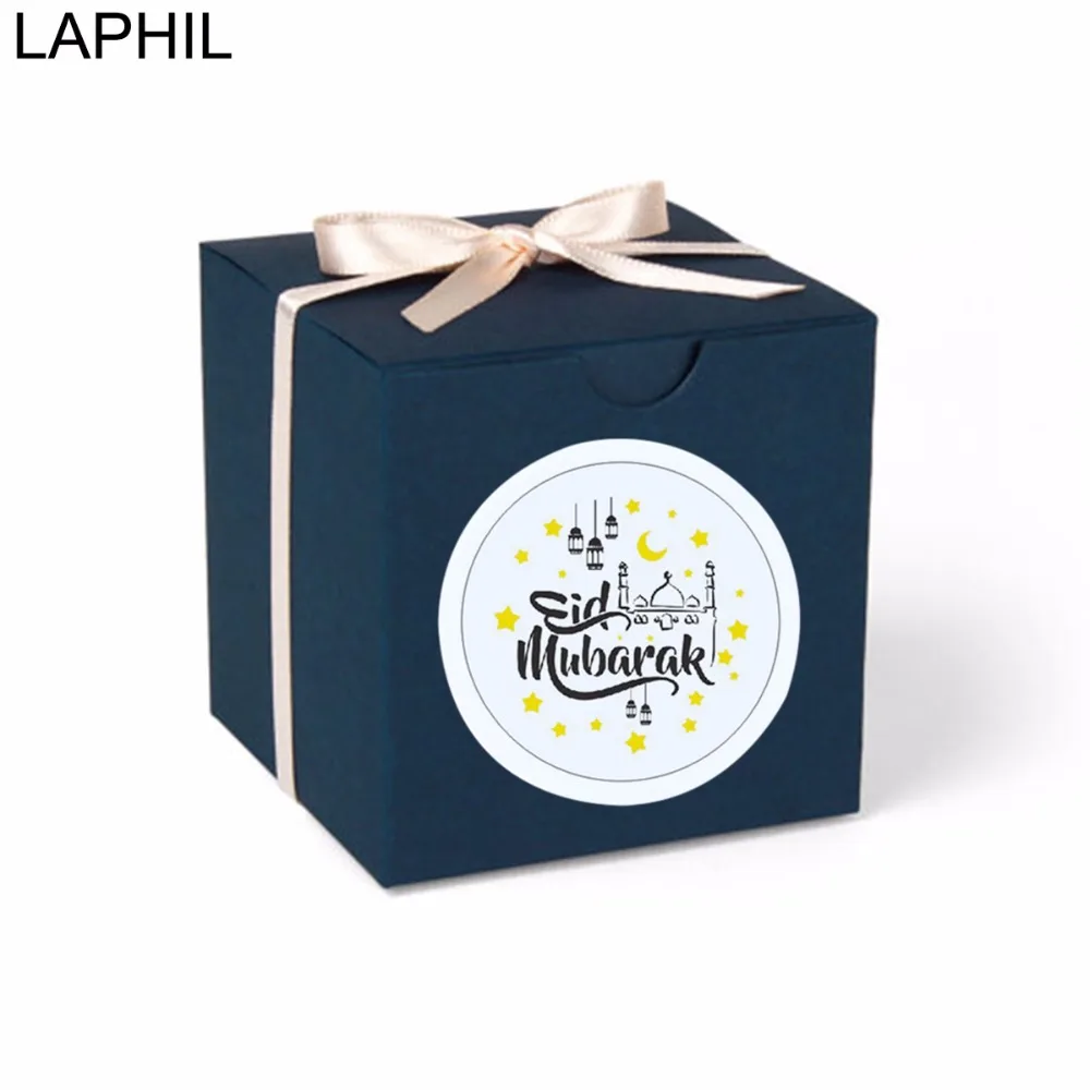 

LAPHIL 120pcs EID Mubarak Stickers Ramadan Decoration Wedding Birthday Party Candy Box Lable Seal Ramadan Mubarak Stickers
