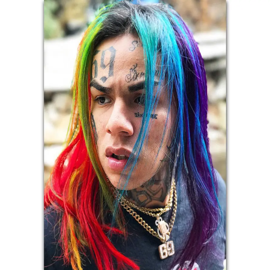 N 1112 Tekashi69 6IX9INE реперские кепки в стиле хип хоп с изображениями музыкальной певица