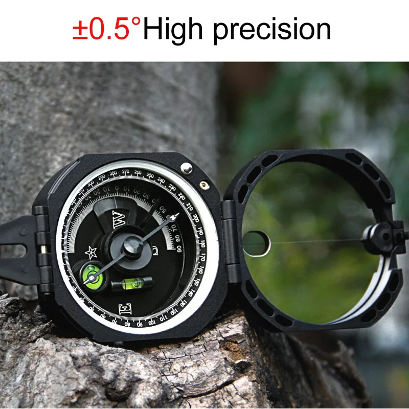 Eyeskey Professional Geological Compass Lightweight Outdoor Survival Military Compass for Measuring Slope Distance - Image 3
