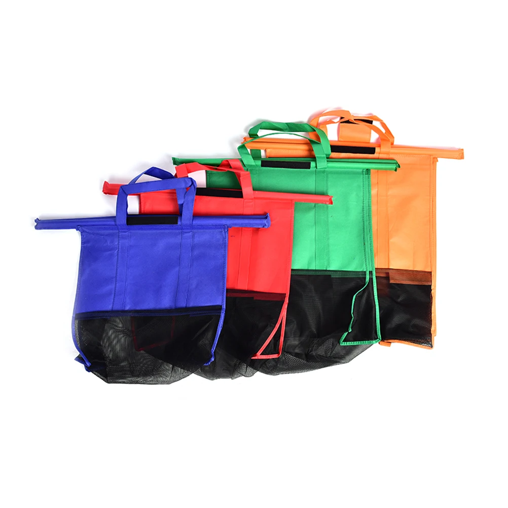 4 Pcs/set Folding Shopping Bags Reusable Bags Tote Shopping Travel
